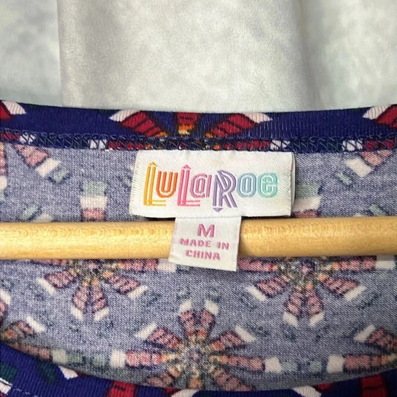 LuLaRoe Julia Purple Flowered Dress LIKE NEW- sz M - Picture 9 of 12